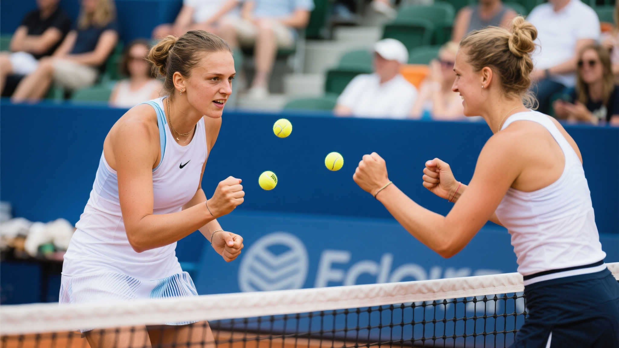 斯维亚泰克与赫瓦林斯卡的趣味反应速度小挑战，相当有趣！